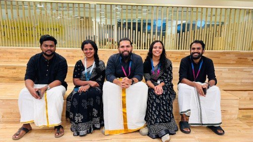 Abhijith with team